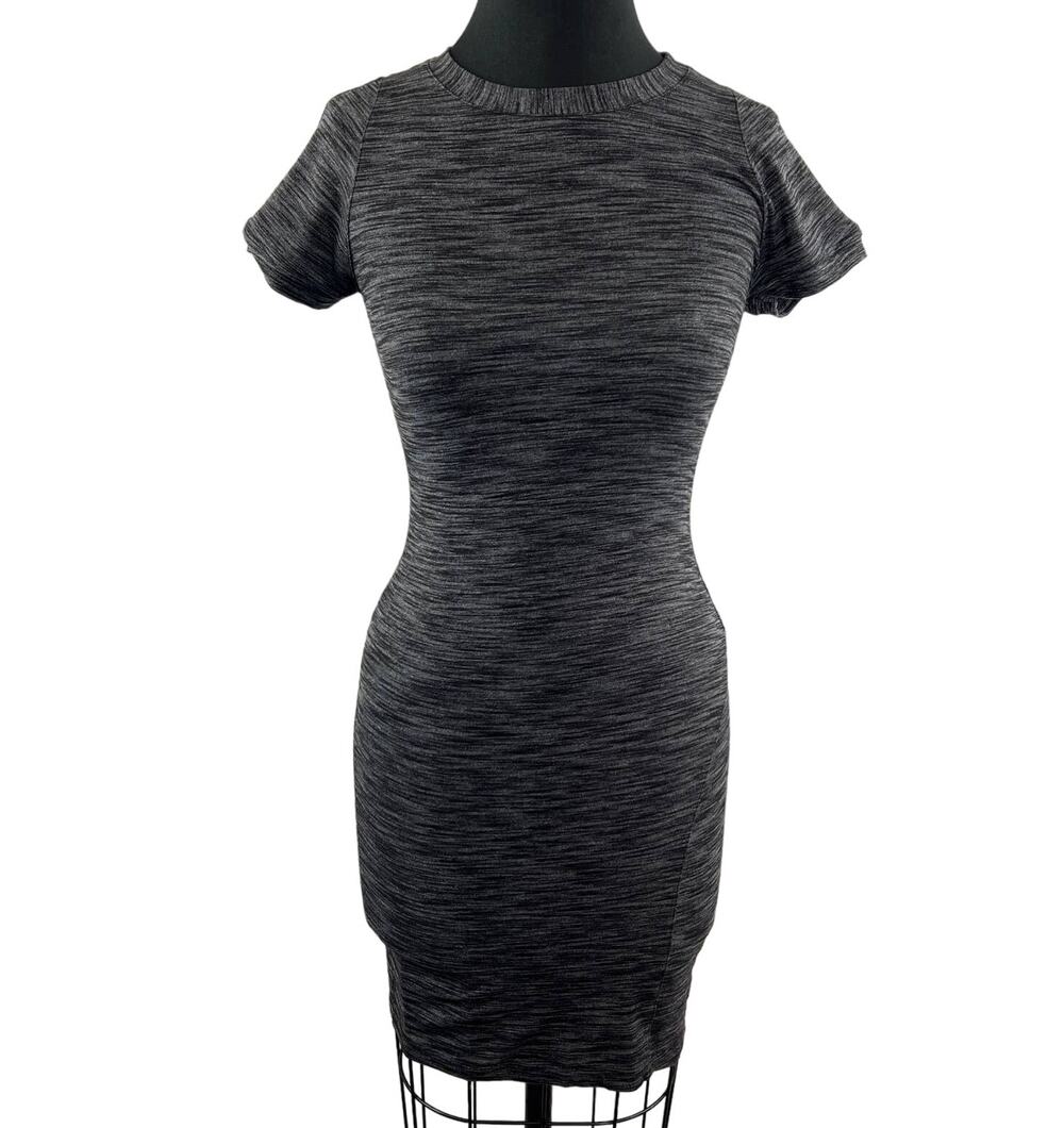 LULULEMON &go Where-To Dress Heathered Black Spacedye Slim-Fit Rulu Casual 2